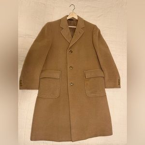 100% Mongolian Camel Hair Men’s VINTAGE OverCoat [Like New]